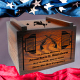 Rodeo Deer & Duck Hunter Ammo Box Cremation Urn - Made in USA