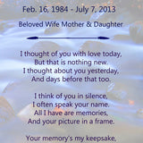 I Thought of You Today Poem Urn