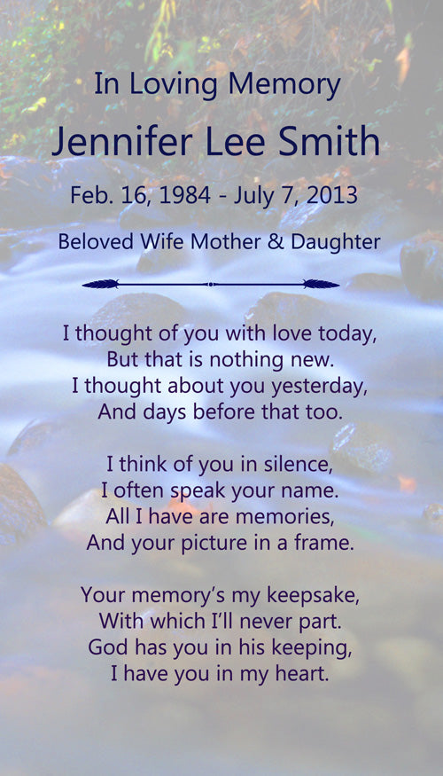I Thought of You Today Poem Urn