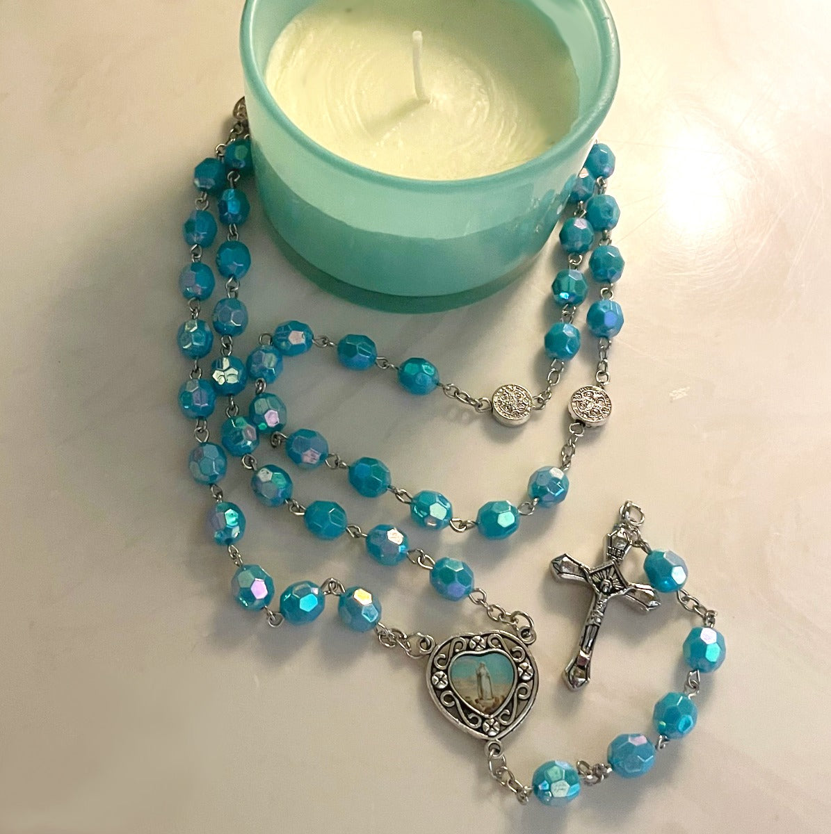 Rosary of Protection Necklace Urn