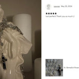 St. Benedict Rosary Necklace Urn