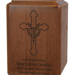 Budded Rosary Cross Urn