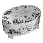 Silver Rose Garden Infant Urn