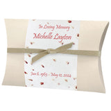 Rose Petals Peaceful Pillow® Water Burial Cremation Urn - Biodegradable Burial At Sea Urn - Wide River Urn