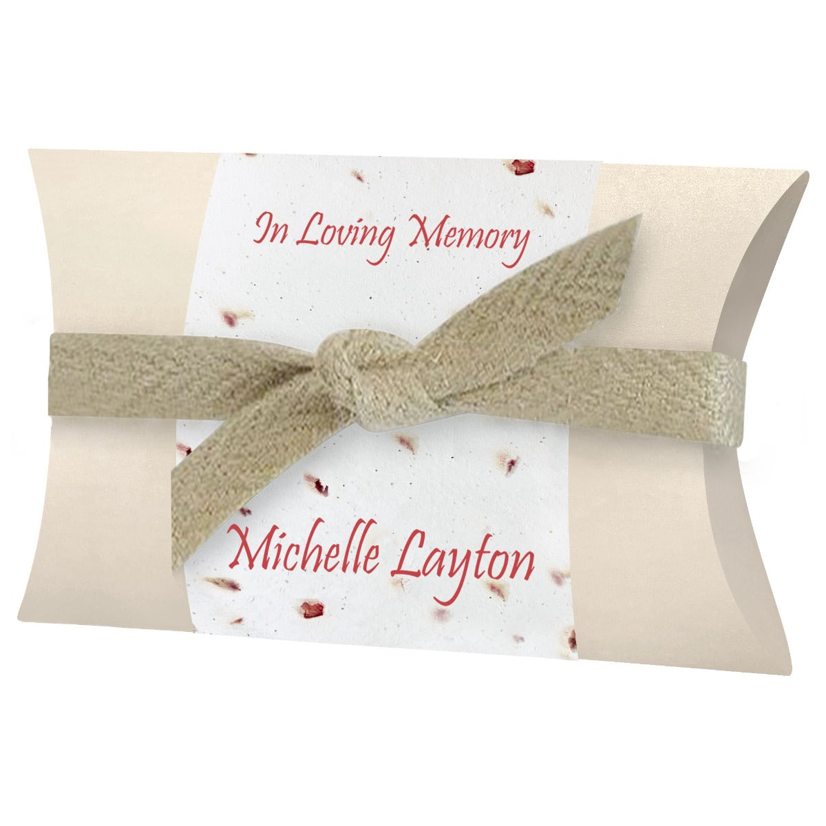 Rose Petals Peaceful Pillow® Water Burial Cremation Urn - Biodegradable Burial At Sea Urn - Wide River Urn