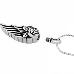 Rose Angel Wing Cremation Jewelry Urn - Love Charms Option