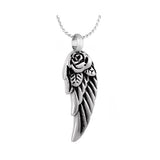 Rose Angel Wing Cremation Jewelry Urn - Love Charms Option