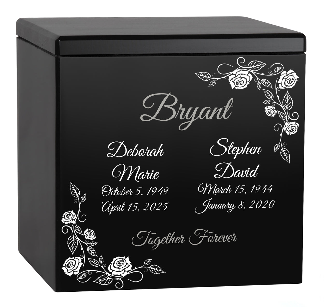 Memorial Roses Companion Urn - Together Forever- Parents Double Urn - Vault Option