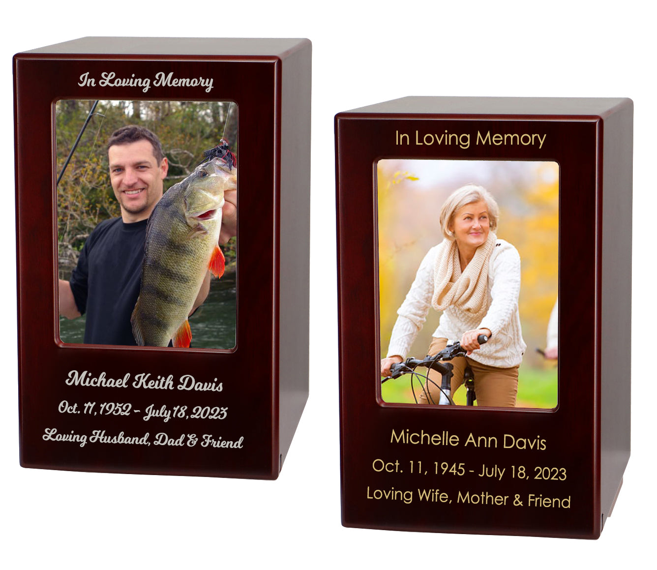 Rosewood Photo Urn