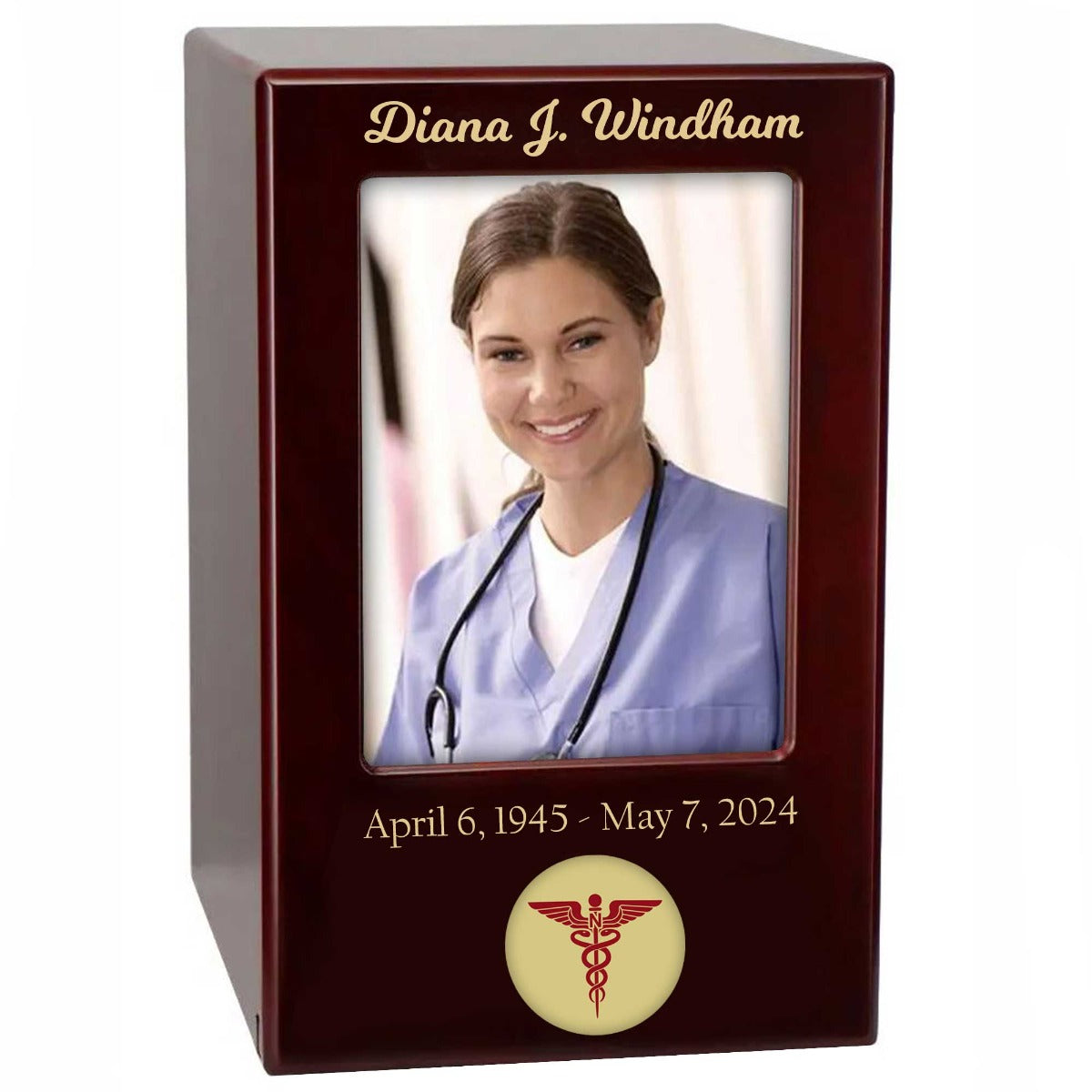 Doctor, Nurse or Paramedic Adult Cremation Photo Urn