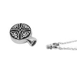 Celtic Cross Round Pendant Urn