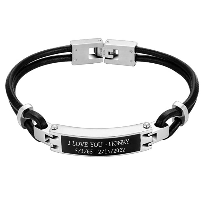 Stainless Black Bracelet Urn
