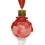 Ruby Snowball Icicle Ornament Keepsake Urn