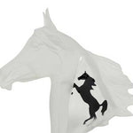 Run Free Horses Lucite Art Cremation Urn 