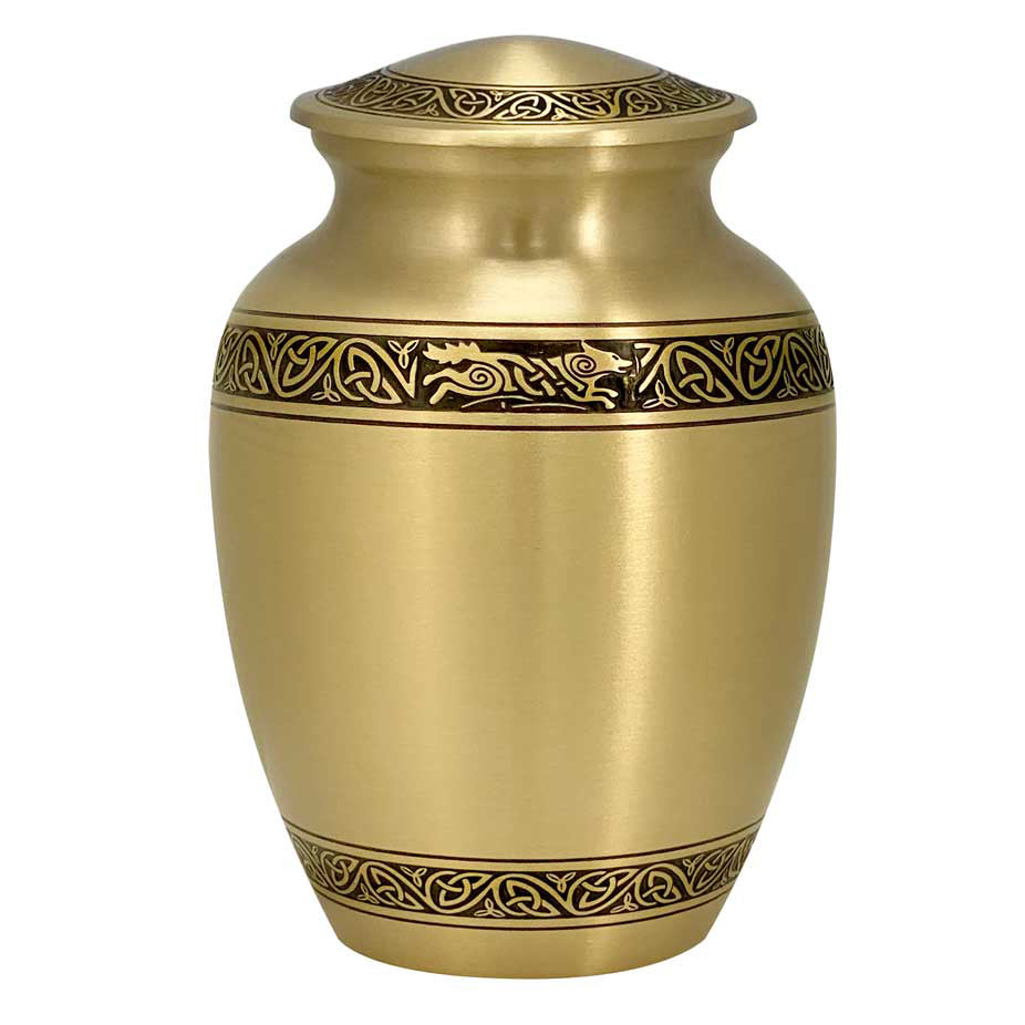 Running Wolf Medium Urn - Tribute Wreath™ - Pro Diamond Engraving