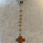 Sacred Wooden Rosary Necklace Urn