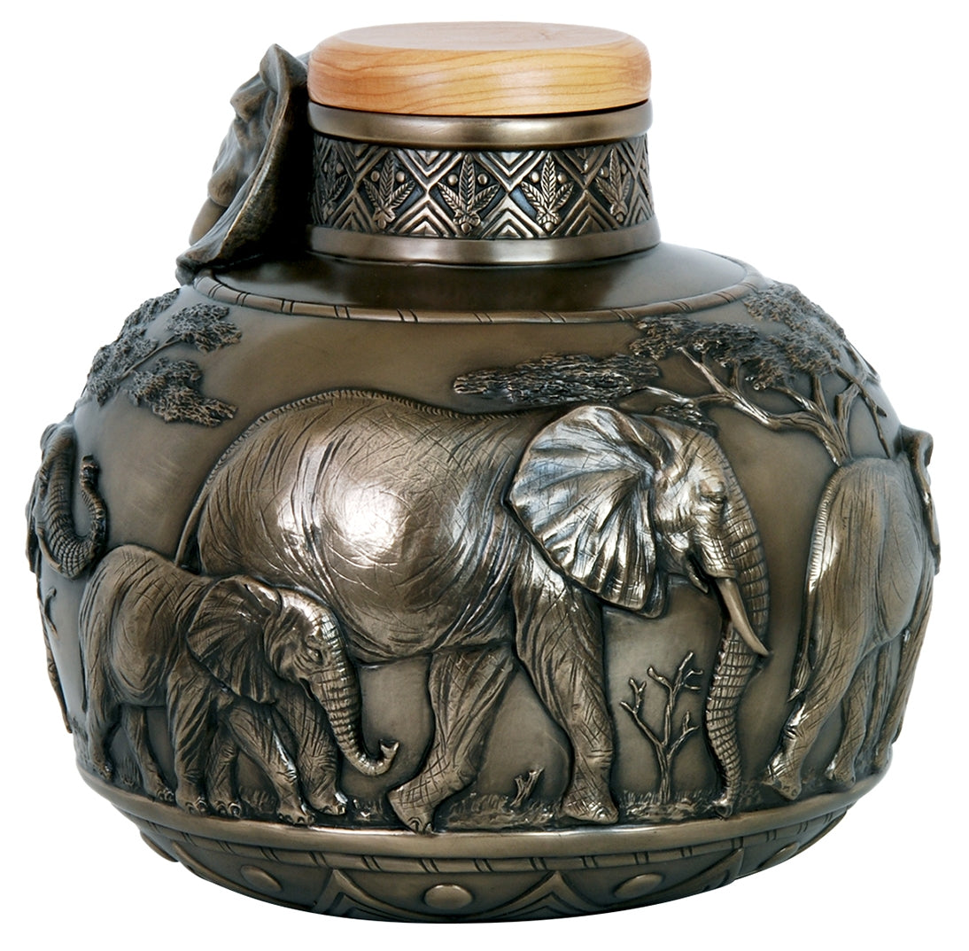 Safari Elephant Cremation Companion Urn