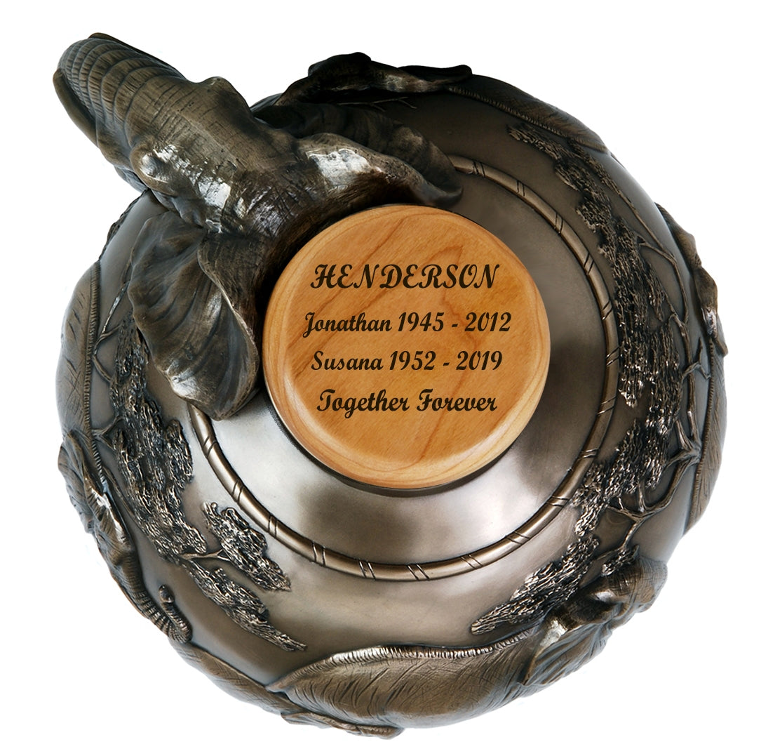 Safari Elephant Cremation Urn