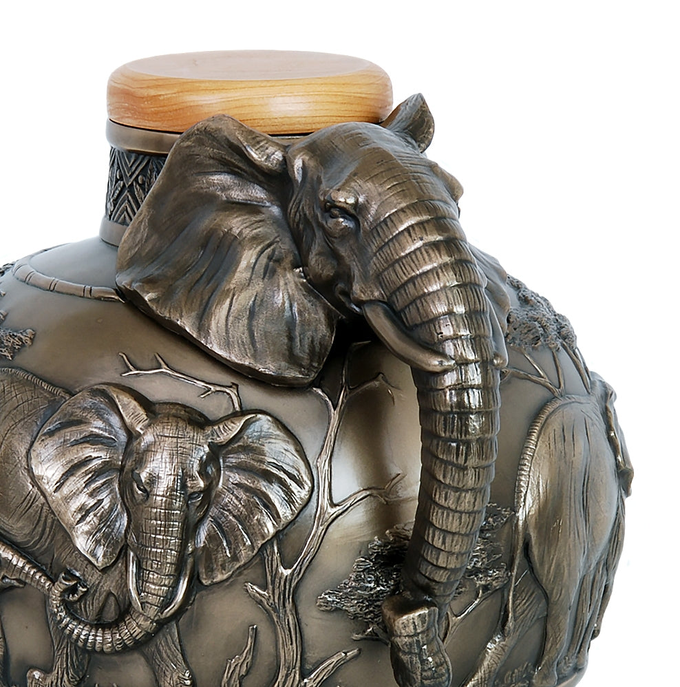 Safari Elephant Cremation Urn