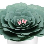 Sage Peaceful Petal® Flower Water Burial Adult or Companion Urn - Pink Butterfly Option