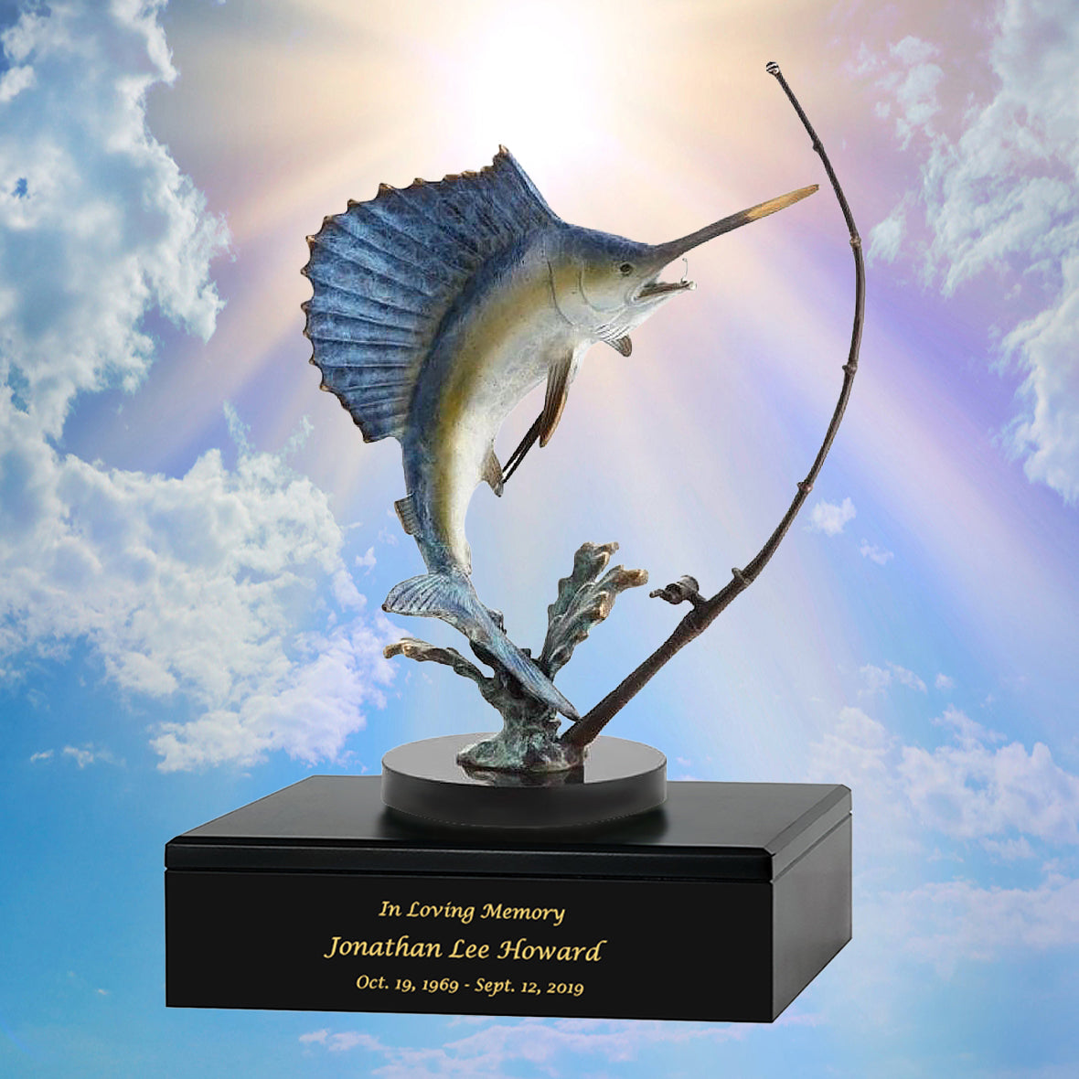 Impressive Sailfish Adult Cremation Urn