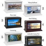 Fishing, Hunting, Camping & Sailing Adult or Medium Wood Keep The Memory® Cremation Urn 