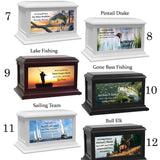 Fishing, Hunting, Camping & Sailing Adult or Medium Wood Keep The Memory® Cremation Urn 