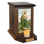 Saint Jude  Adult Cremation Urn - Candle Included