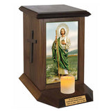 Saint Jude  Adult Cremation Urn - Candle Included