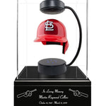 Baseball Cremation Urn & St. Louis Cardinals Hover Helmet Décor
