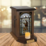 Saint Peter Adult Cremation Urn - Candle Included