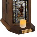Saint Peter Adult Cremation Urn - Candle Included