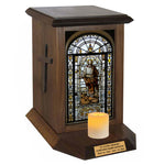 Saint Peter Adult Cremation Urn - Candle Included