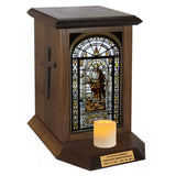 Saint Peter Adult Cremation Urn - Candle Included
