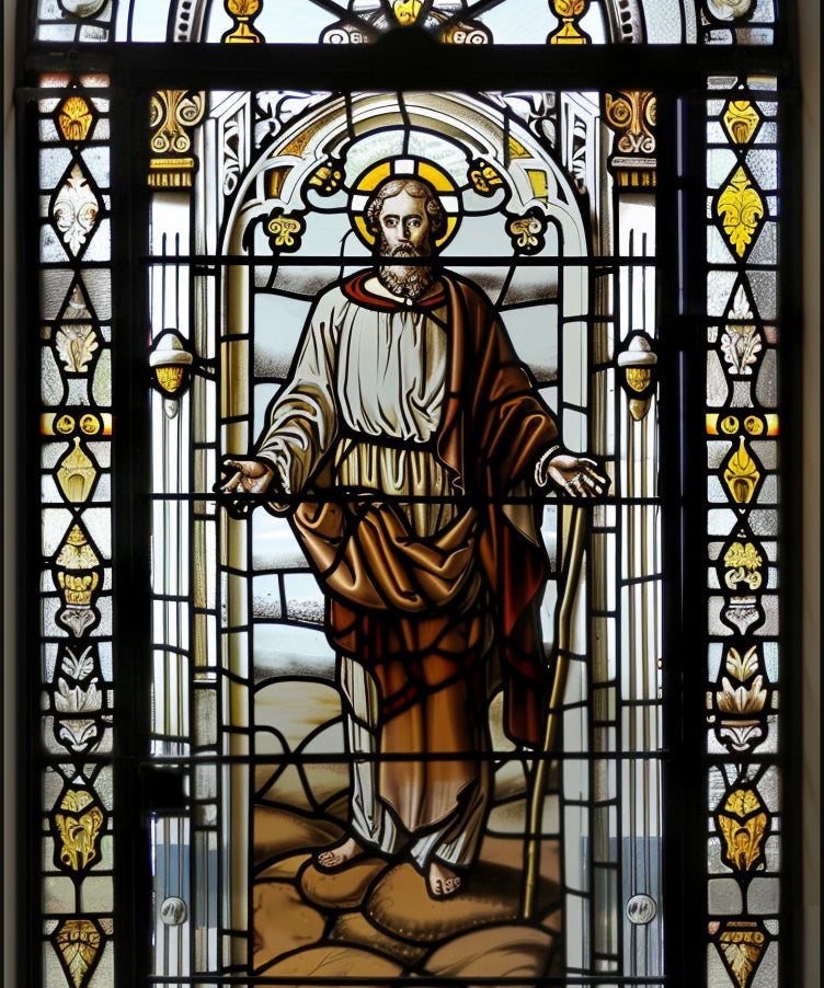 Saint Peter Adult Cremation Urn - Candle Included