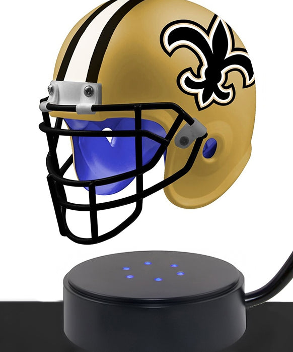 Football Cremation Urn & New Orleans Saints Hover Helmet Décor