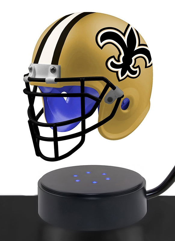 Football Cremation Urn & New Orleans Saints Hover Helmet Décor