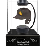 Baseball Cremation Urn & San Diego Padres Hover Helmet Décor