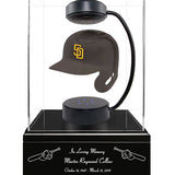 Baseball Cremation Urn & San Diego Padres Hover Helmet Décor