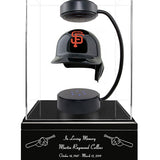 Baseball Cremation Urn & San Francisco Giants Hover Helmet Décor