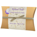 Sand Dollar Starfish Lilac Peaceful Pillow® Water Burial Cremation Urn - Biodegradable  Burial At Sea Urn
