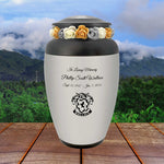 Family Crest Custom Adult Cremation Urn - Genealogist Urn -  Tribute Wreath™ - Pro Personalization - Burial Vault Option