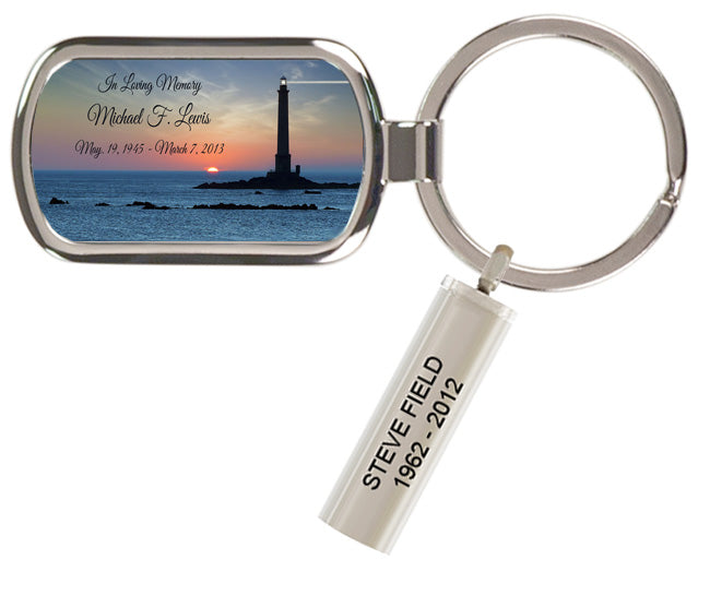 Lighthouse Sunset Keychain Keepsake