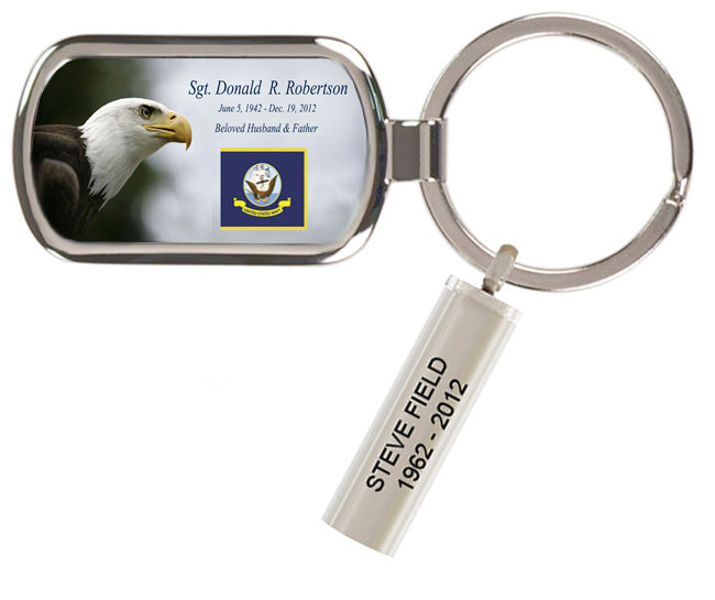 UUS Navy Flag Keychain Urn