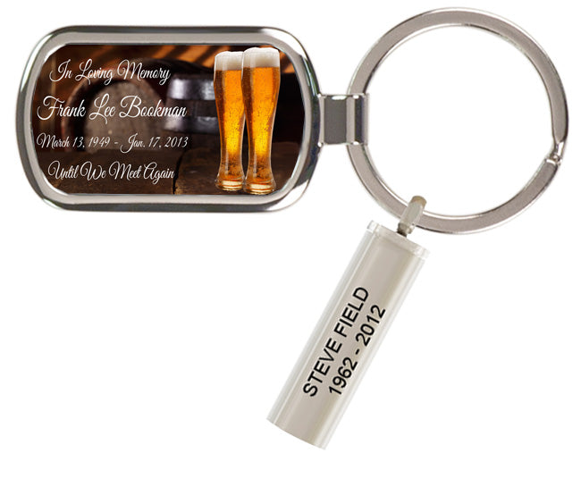 Cheers! Beer Barrel Keychain Keepsake