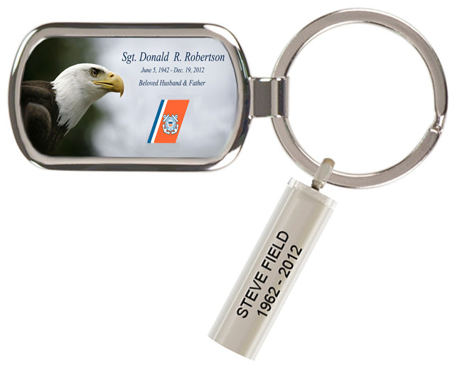 US Coast Guard Flag Keychain Urn