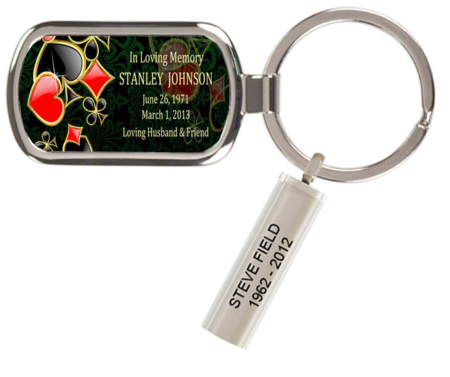 Card Playing Keychain Keepsake