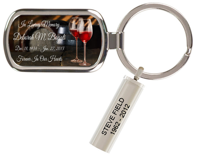 Red Wine Cellar Keychain Keepsake