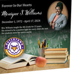 Teacher or School Counselor Cremation Urn - Photo & Mascot