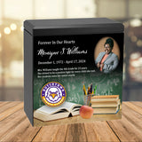 Teacher or School Counselor Cremation Urn - Photo & Mascot